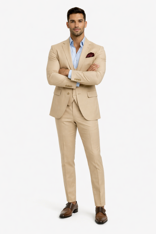 Champagne Groomsmen Suits