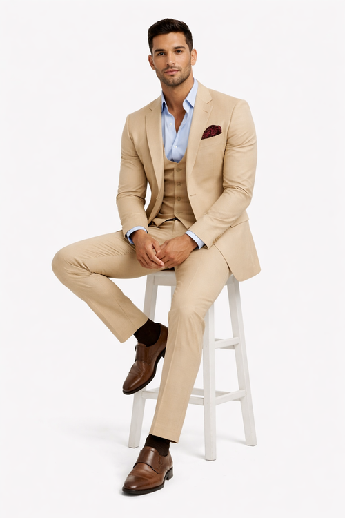 Champagne Groomsmen Suits