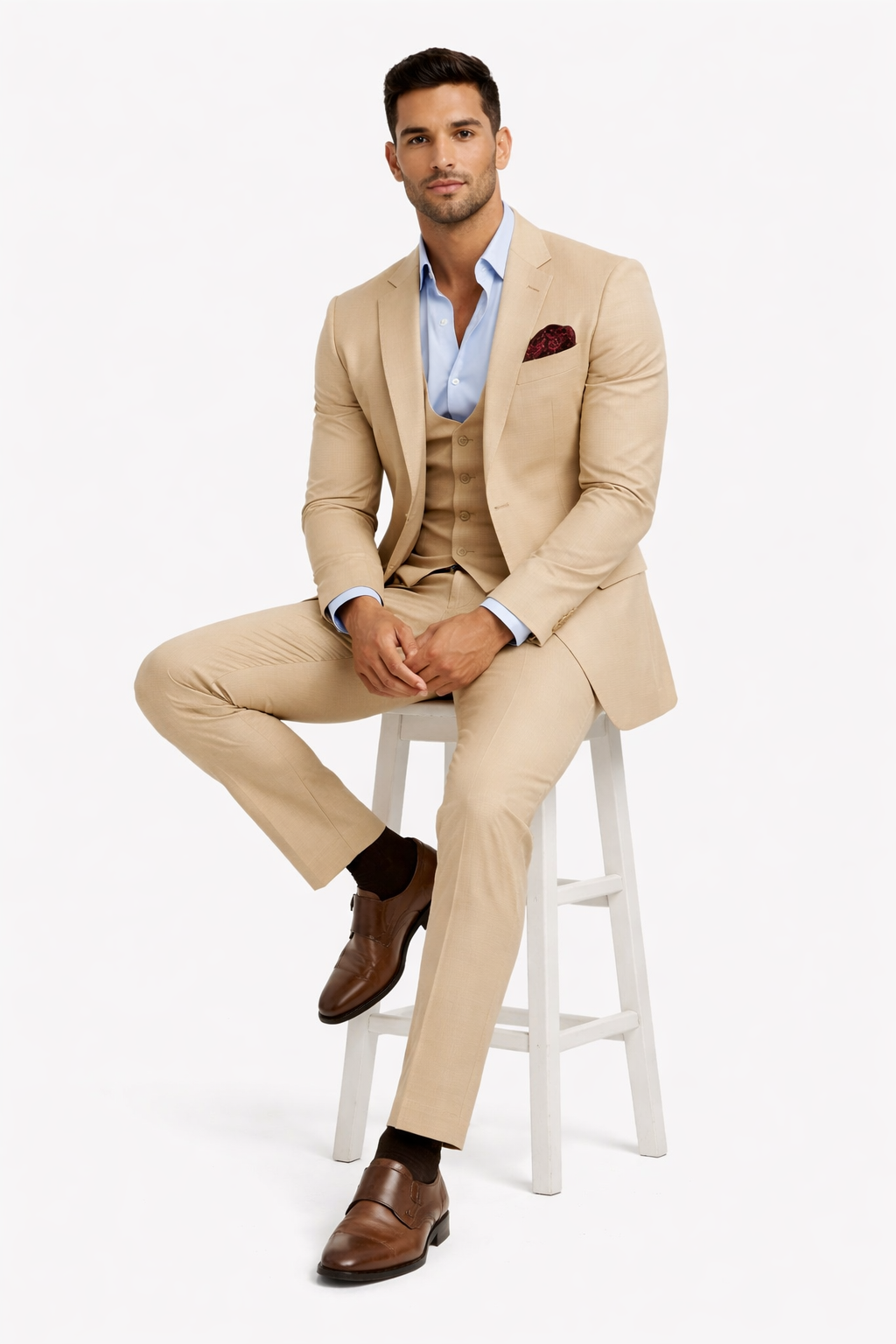 Champagne Groomsmen Suits