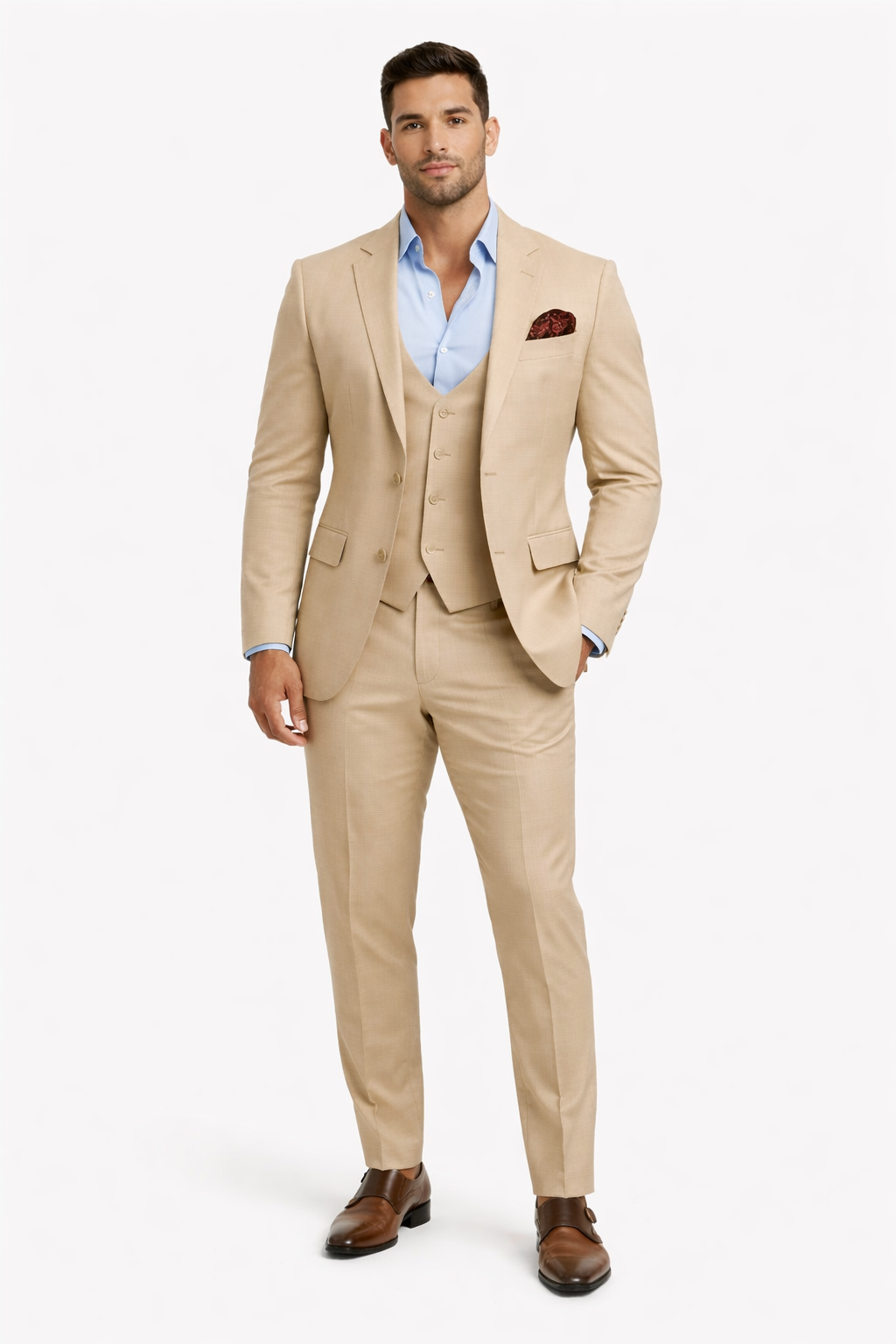 Champagne Groomsmen Suits