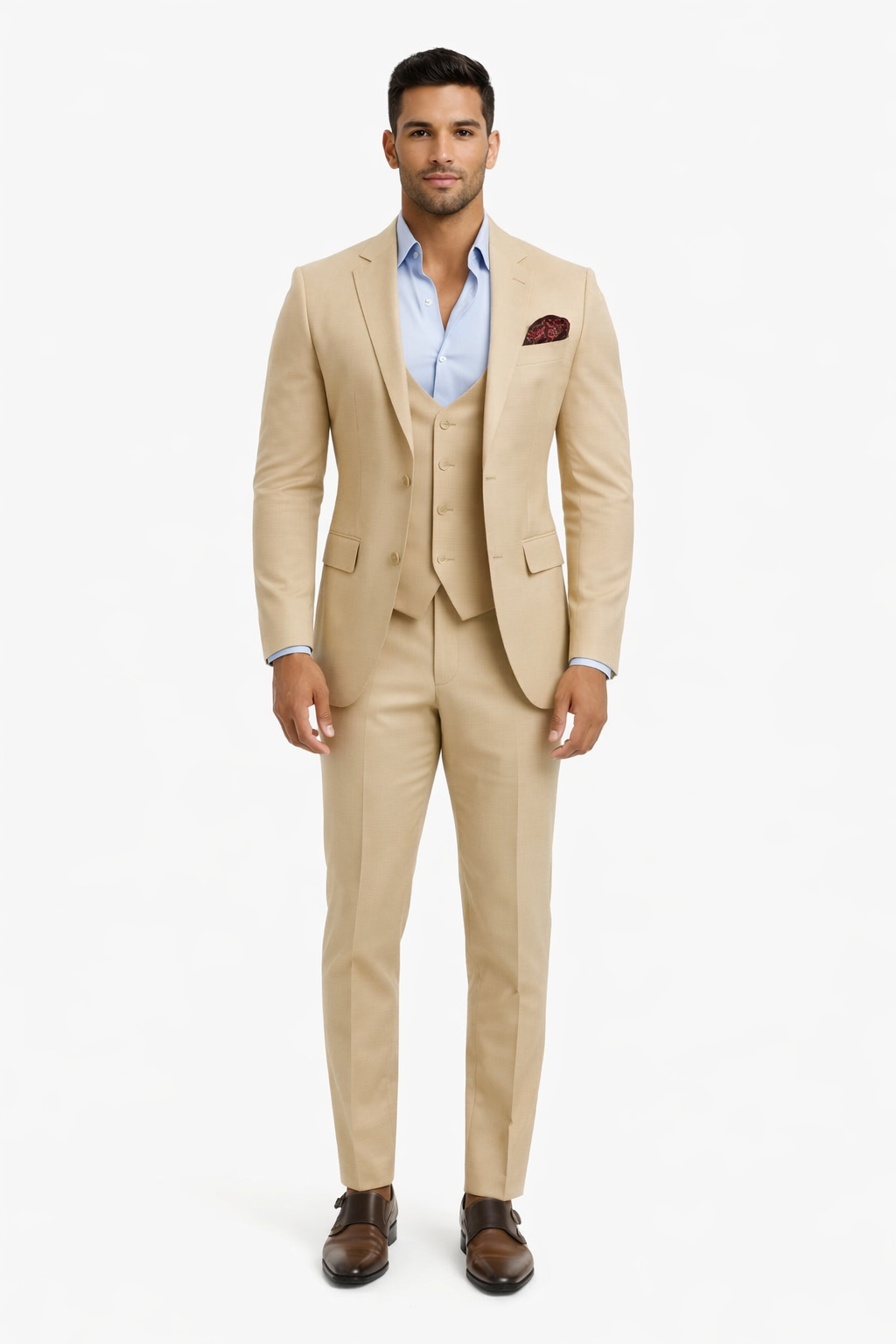 Champagne Groomsmen Suits