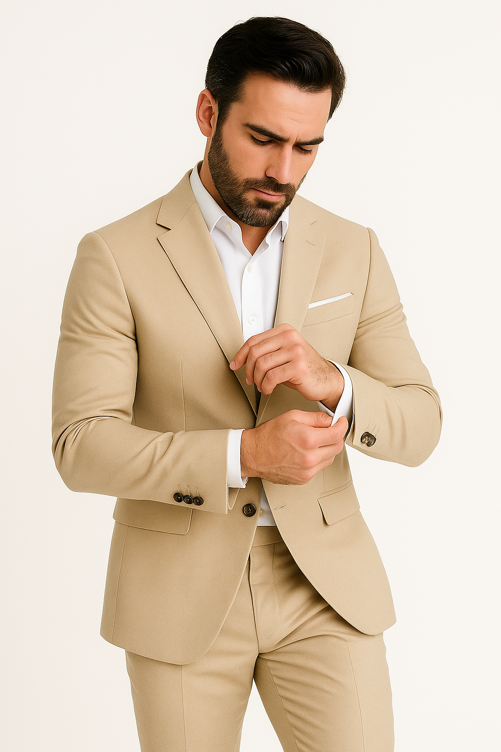 Champagne Groomsmen Suits