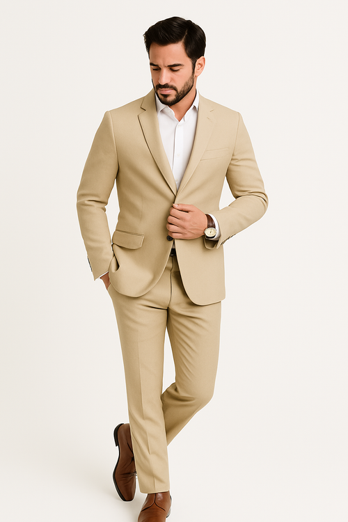 Champagne Groomsmen Suits