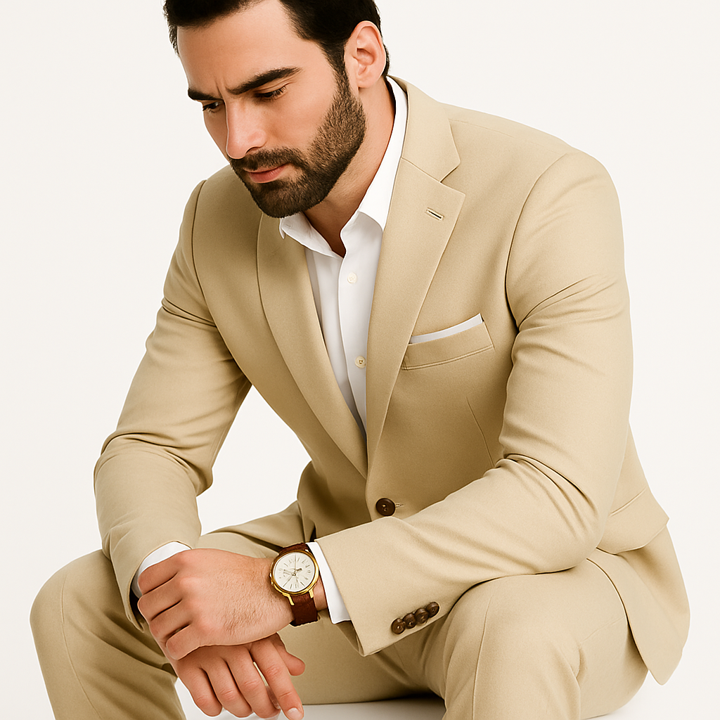 Champagne Groomsmen Suits