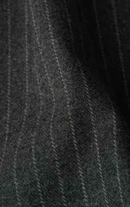Charcoal Chalkstripe Vest