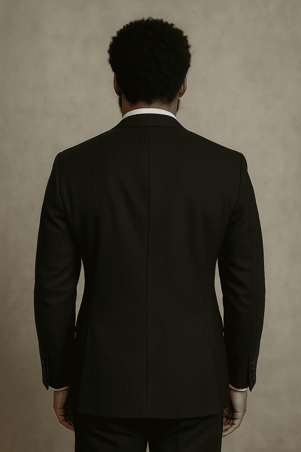 Wool Suit - Italian Made Business Suit by Statement Men's 3 Piece 100% Wool Modern Fit Suit - Sharp Plaid Pattern