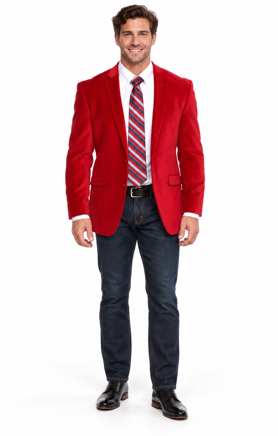 Big And Tall Blazers - Velvet ~ Blazer Jacket Sport Coat Red
