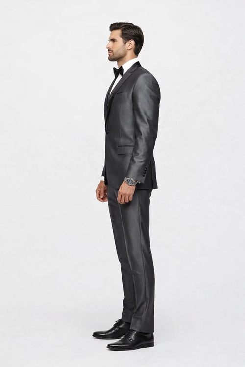 Dark Grey Groomsmen suits Groomsmen Suits With Shirt and Tie Package
