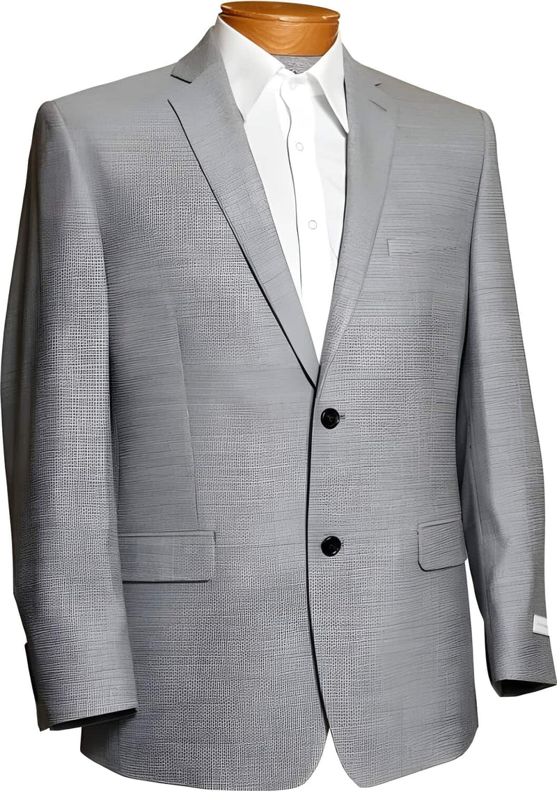 Mens Tweed Jacket   - Winter - Fall Fabric Tweed Pattern Wool Fabric Gray Jacket