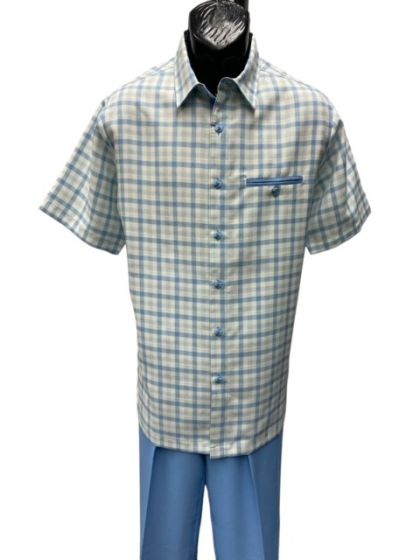Mens 2 Piece Walking Suit - Plaid