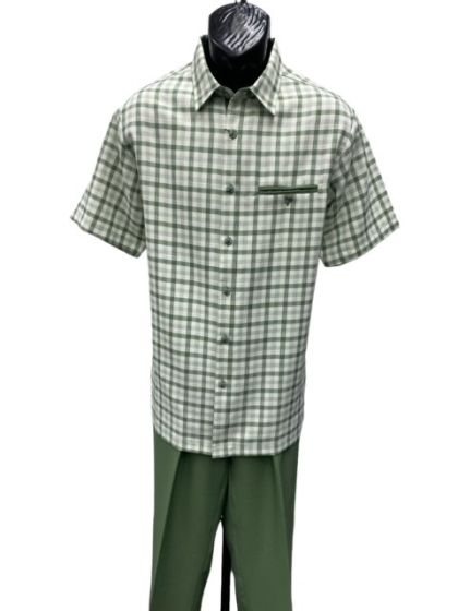 Mens 2 Piece Walking Suit - Plaid