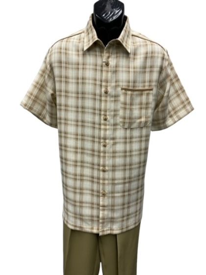 Mens 2 Piece Walking Suit - Plaid