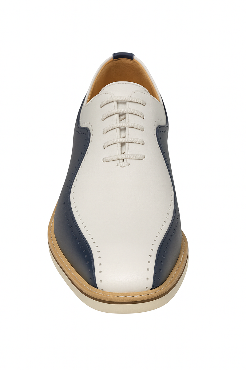 Carrucci Stylish Two-Tone Brogue Oxford