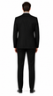 Classic Fit - Black Suit - Three Button Vested Suit - Athletic Fit