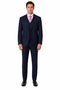 Classic Fit - Navy Suit - Three Button Vested Suit - Athletic Fit