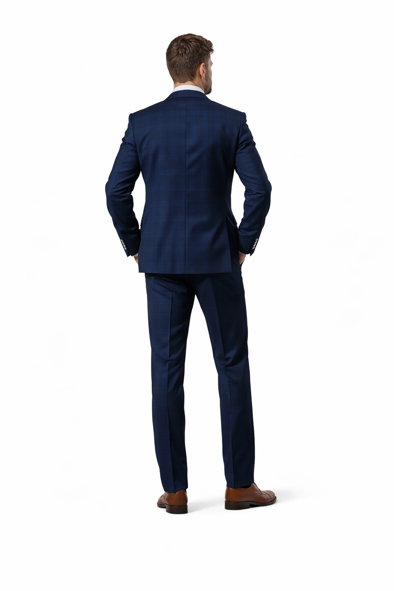 Stacy Adams Mens Hybrid Fit Sport Coat - Glen Plaid Pattern