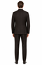 Classic Vested 3 Pieces 2 Button Dark Brown Stripe ~ Pinstripe Men's Suit Discounted Sale