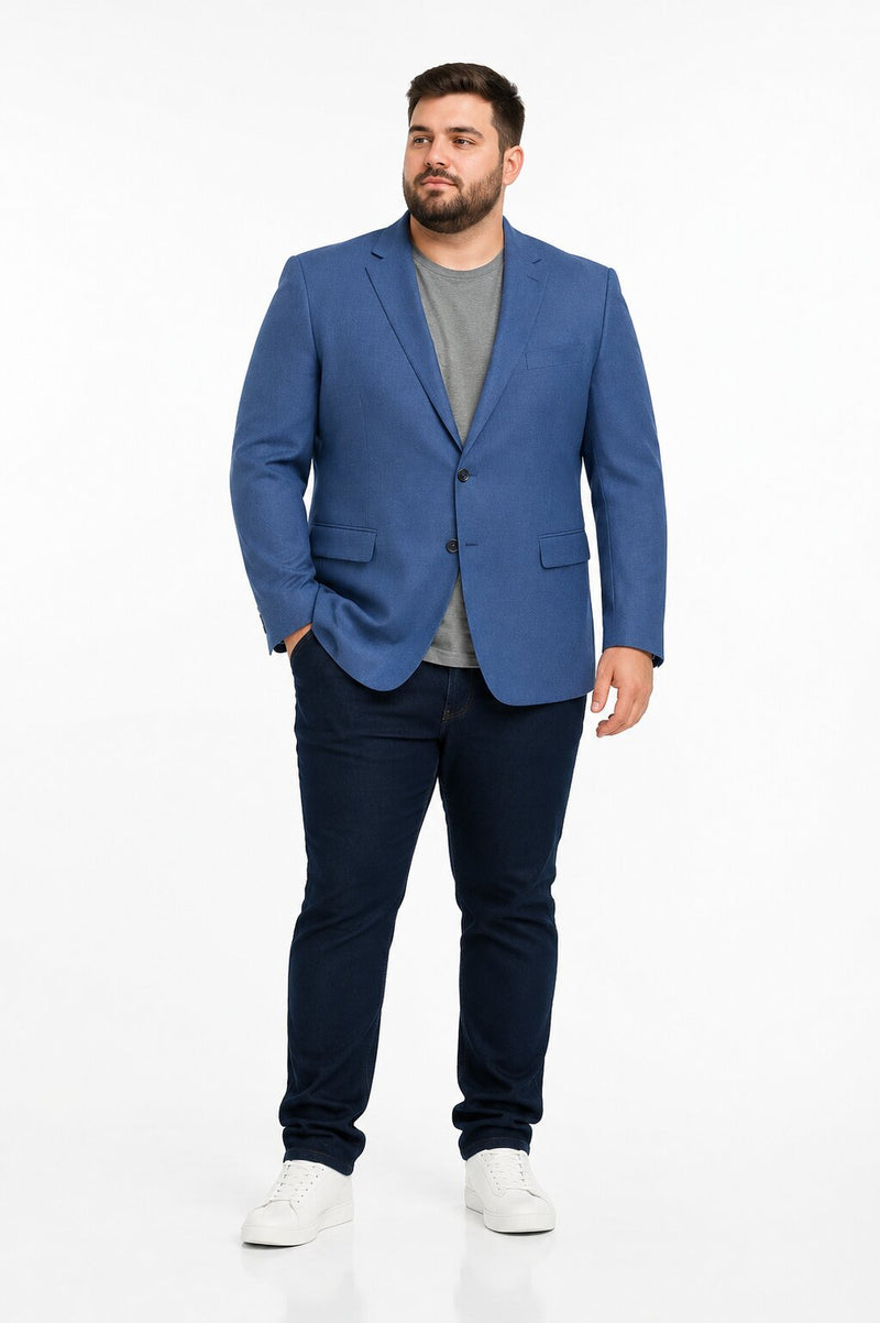 Zacchi Terri 73911 Mens Cobalt Blue Blazer – Slim Fit Stylish Formal and Party Wear Jacket