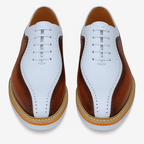 Two-Tone Burnished Brogue Oxford