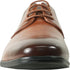 Mens Antique Plain Toe Lace Up Oxford Dress Shoe in Cognac