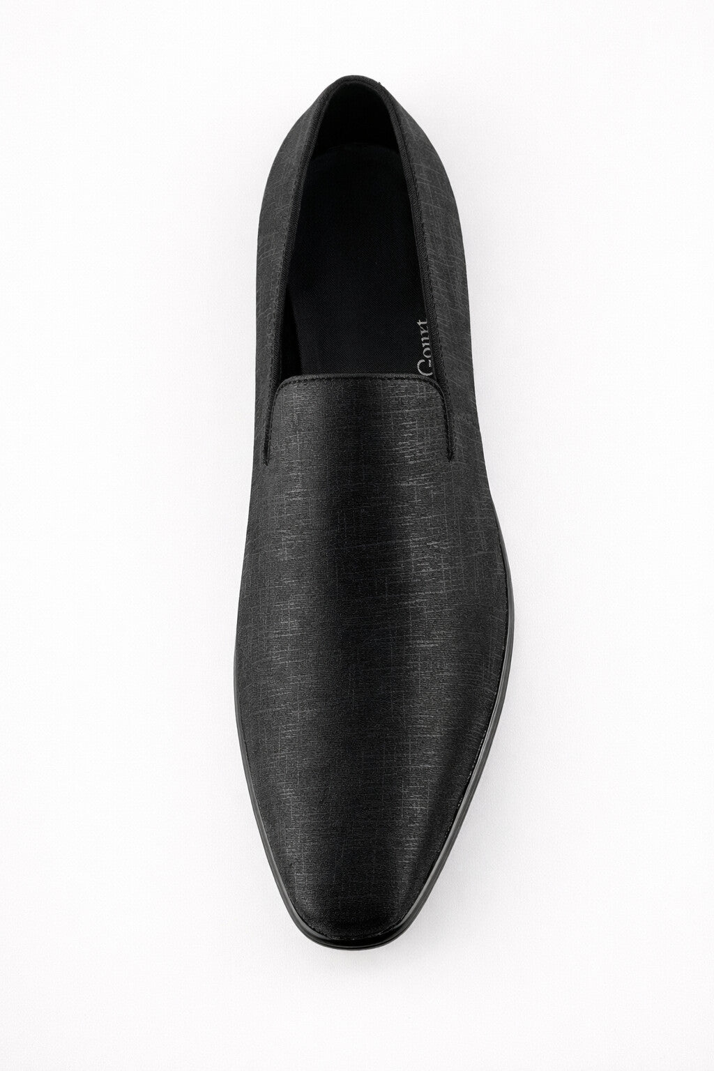 Sharkskin Black Couture 1910 Tuxedo Shoes