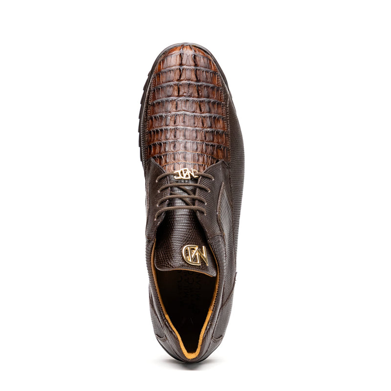 Marco_Di_Milano: Crater Brown Luxury Leather Shoes