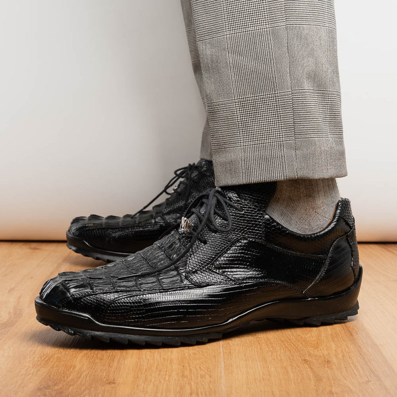 Marco_Di_Milano Crater Black: Luxury Leather Dress Shoe