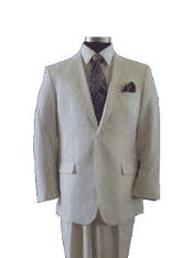 Cream Linen Suit - AlbertoNardoniStore