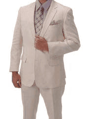 Cream Linen Suit - AlbertoNardoniStore