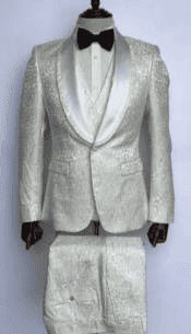 Cream Wedding Suit For Groom - Cream Groomsmen Suits - AlbertoNardoniStore