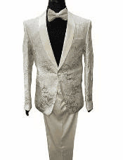 Cream Wedding Suit For Groom Cream Groomsmen Suits - AlbertoNardoniStore