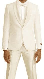 Cream Wedding Suit For Groom Cream Groomsmen Suits - AlbertoNardoniStore