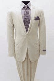 Cream Wedding Suit For Groom Cream Groomsmen Suits - AlbertoNardoniStore