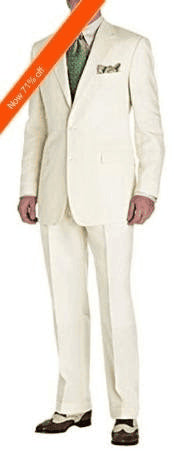 Cream Wedding Suit For Groom - Cream Groomsmen Suits - AlbertoNardoniStore