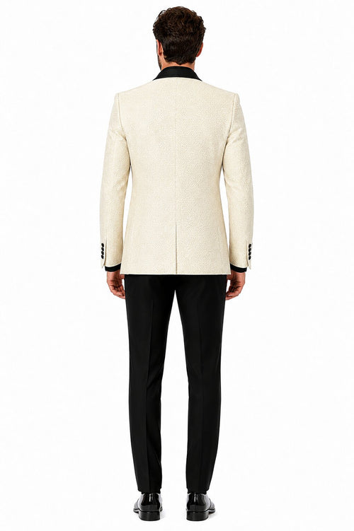 Ivory Tuxedo - Cream Wedding Suit  - Off White Groom Suit