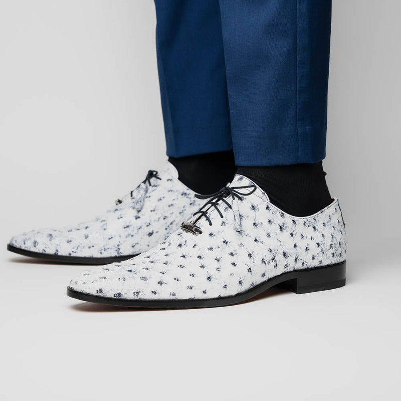 Marco Di Milano Criss Newspaper Leather Loafers