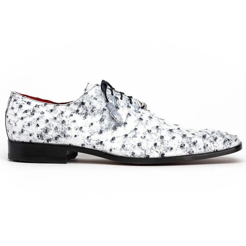 Marco Di Milano Criss Ostrich Quill Dress Oxfords Newspaper