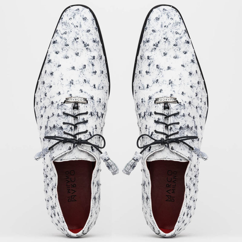 Marco Di Milano Criss Newspaper Leather Loafers
