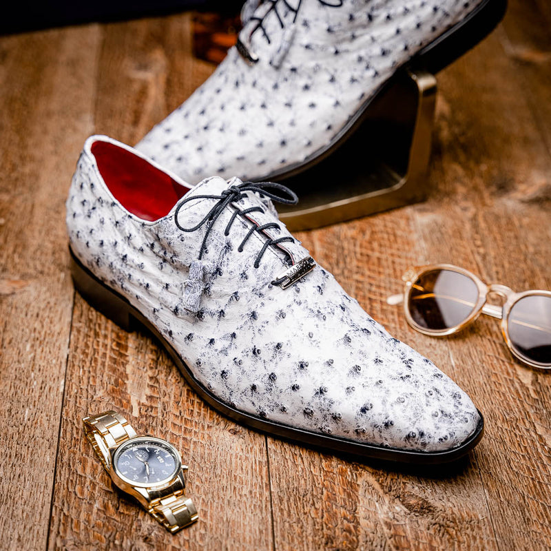 Marco Di Milano Criss Newspaper Leather Loafers