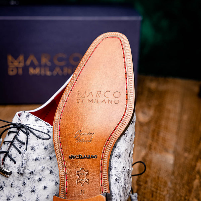 Marco Di Milano Criss Newspaper Leather Loafers