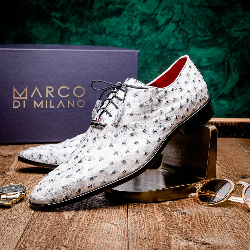 Marco Di Milano Criss Newspaper Leather Loafers