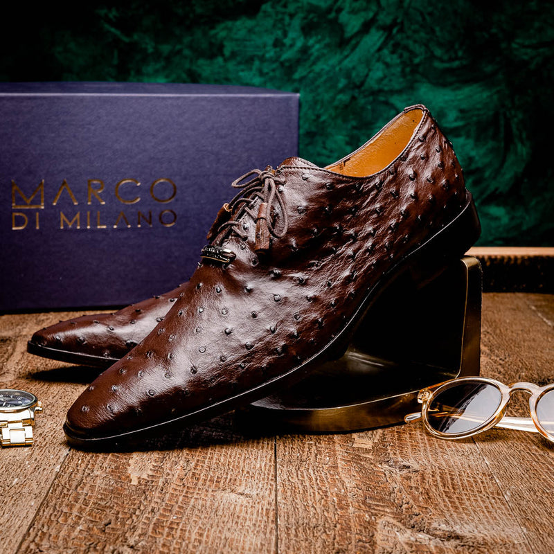Marco_Di_Milano Criss Brown Leather Dress Shoe