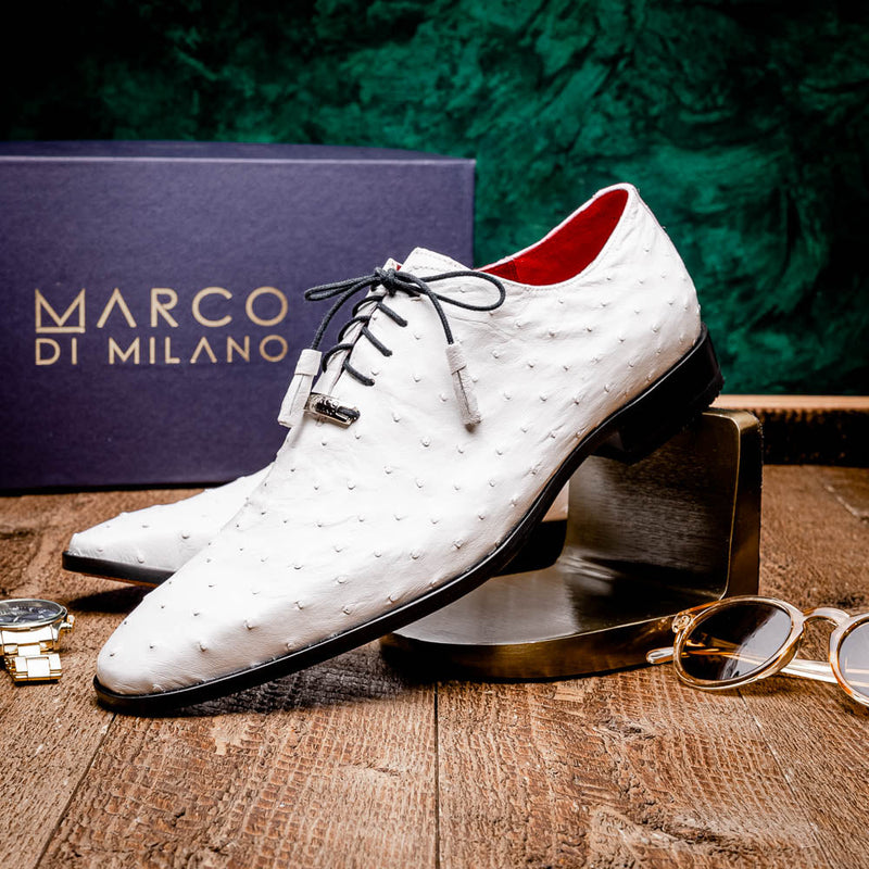 Marco Di Milano Criss White Leather Luxury Shoe
