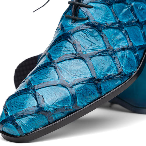 Marco Di Milano Olivieri: Caribbean Blue Leather Shoes