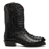 Marco Di Milano Marlboro Black Hornback Crocodile Tail Tractor Sole Cowboy Boots