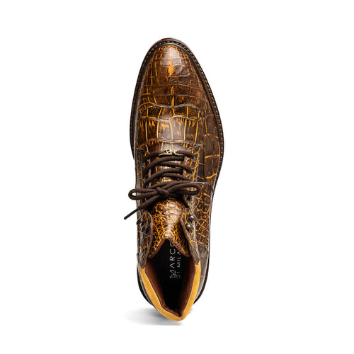 Marco Di Milano Potenza: Mustard Brown Leather Dress Shoe