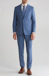 Mens Plaid Wool Blend Two-Piece Suit – Trim Fit