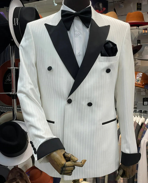 Black Gatsby Tuxedo – Classic 1920s-Inspired Men’s Formal Suit