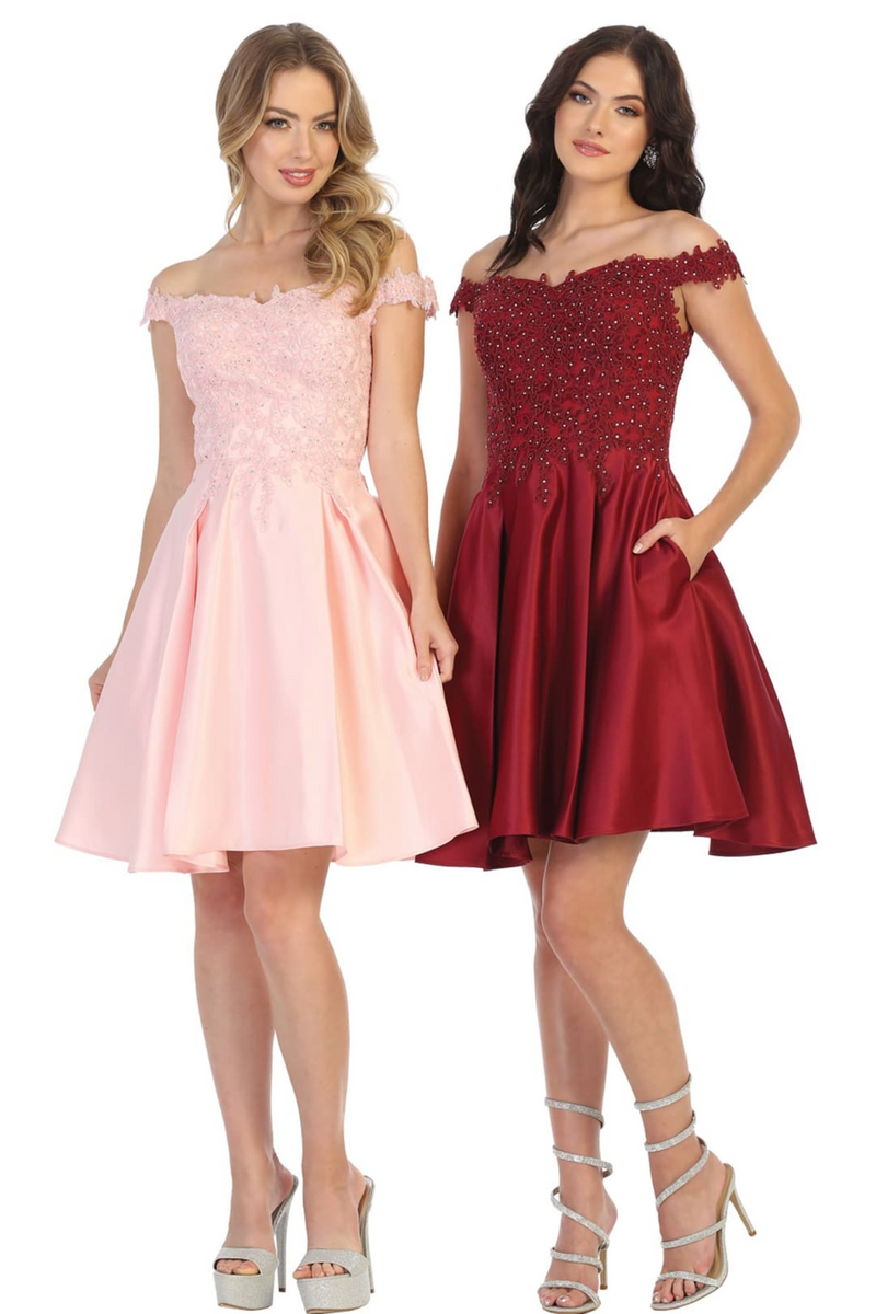 Dama Dresses for Quinceanera in Burgundy Style MQ1766 Quince Outfit