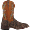 Dan Post Men's Dorsal Genuine Fish Leather Square Toe Boots - Brown